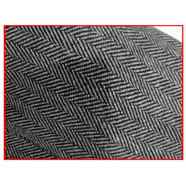 Herrar Herringbone Tweed Ylle Väst Enknäppt Slim Fit Väst Dark Grey M