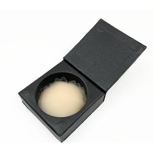 Återanvändbara Lätta Silikonbröstvårtsskydd Med Fodral Dark Skin Tone 10CM