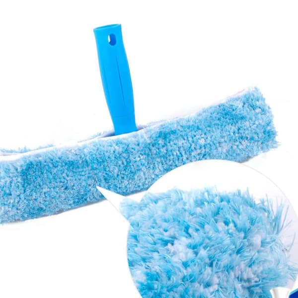 Profesjonelt vindupusse-sett - Mikrofiber vindusvasker, 10\" Blue
