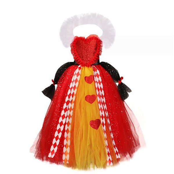 Halloweenin Sydänkuningattaren Puffa-mekko M