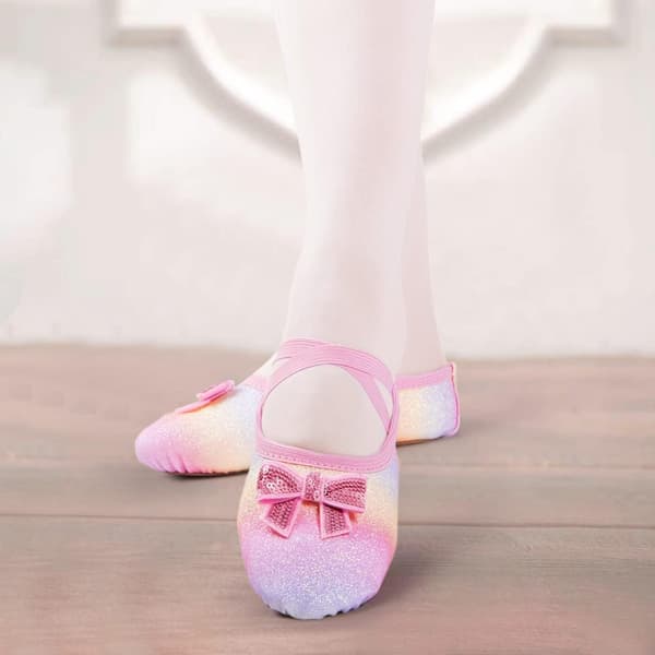 Ballet Sko til Piger Krydsrem Dansesko Rainbow 32