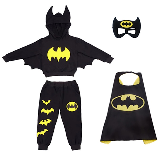 Pojkes flicka Halloween kostym Bat Style Cosplay Kläder Set 110
