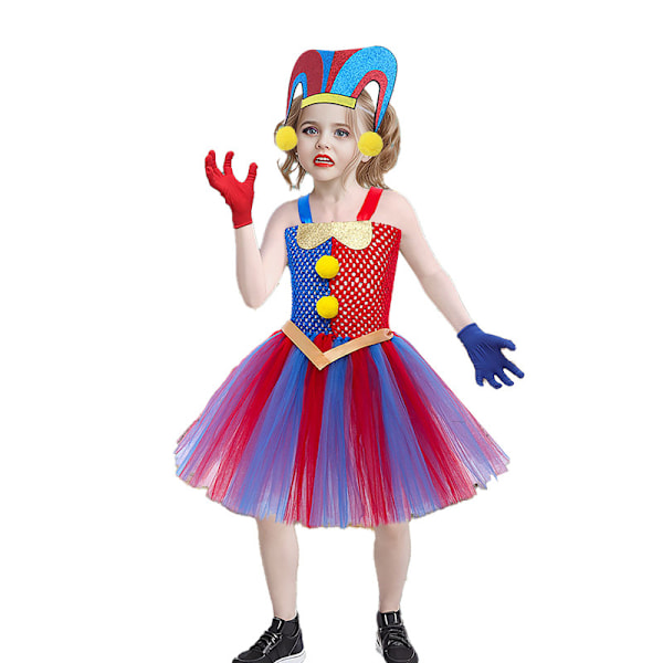 Sirkuskostyme for Jenter Sirkus Cosplay Kjole M/100