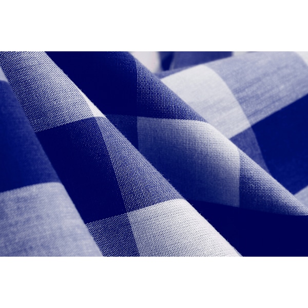 Vaaleanpunainen Ruudullinen Mekko Naisille Vaaleanpunainen Ruutumekko Vintage Rockabilly Mekot Dark Blue L