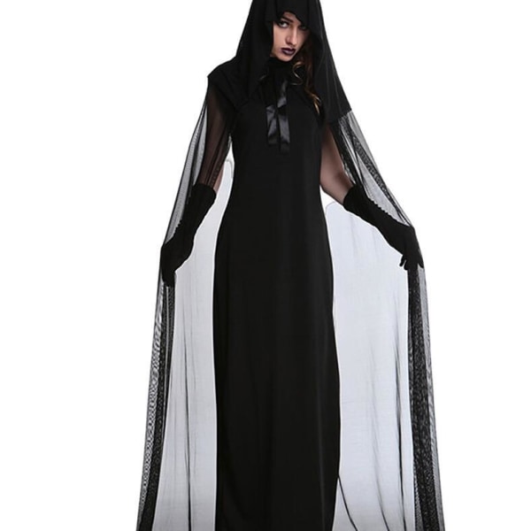Spöksbrud Kostym Halloween Kvinna Vuxen Kostym Style3 XL
