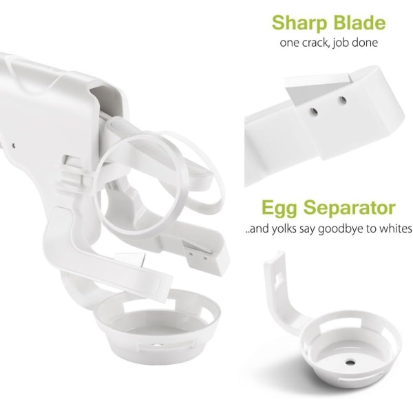 Egg Cracker Egg Slicer uten Splitter, Egg Cracker Gadget