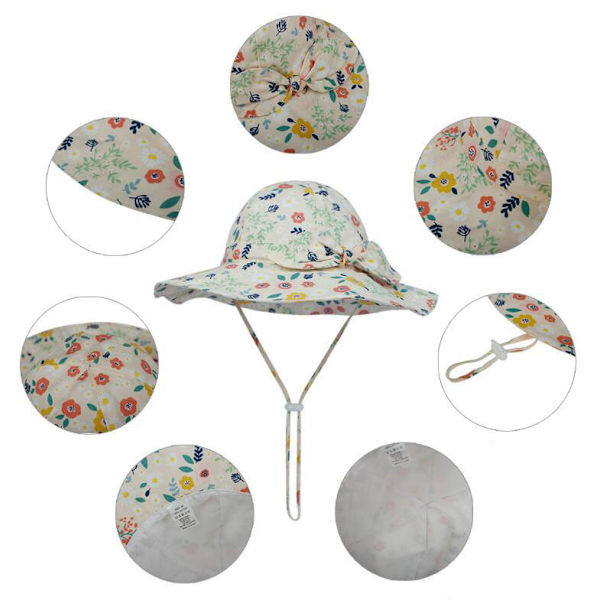 Baby sommar solskydd barn flickor hatt Light Pink 50