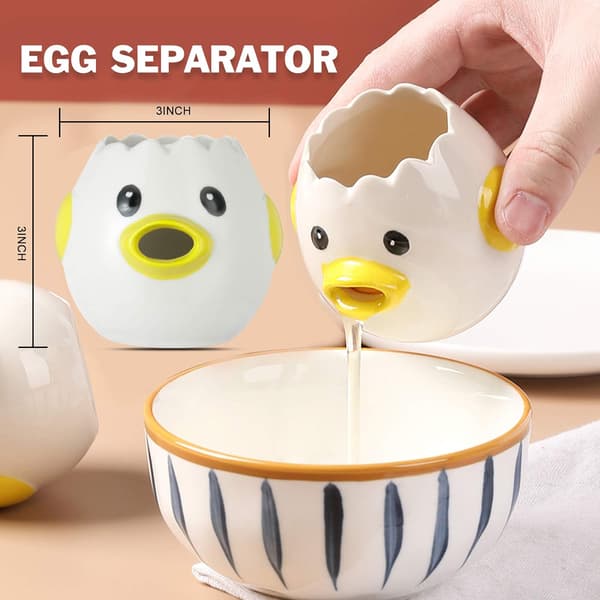 Tegneserie Egg Separator Mini Egg Hvite og Eggeplomme Separator Pink