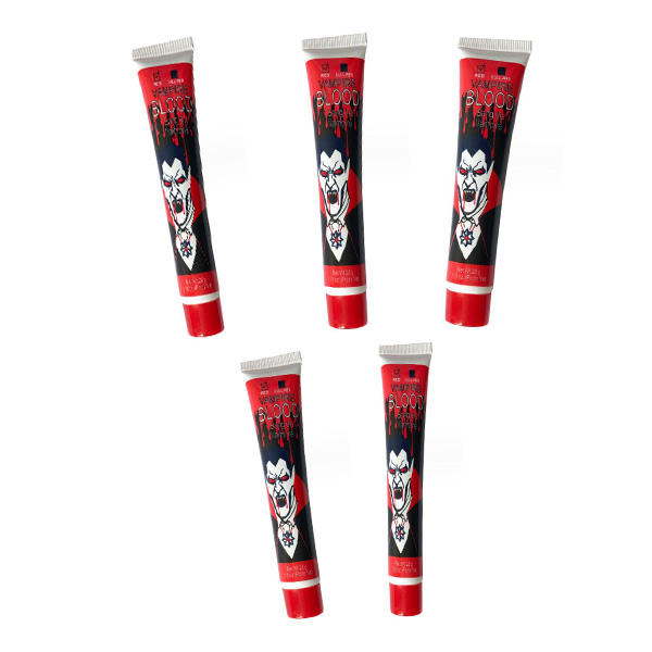 5 stk Simulert Kunstig Blod Halloween Blodspytting Rekvisitter 5 PCS