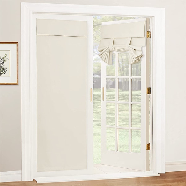 Mørklægningsdørgardin - Privatlivs- og Termisk Isolerende Gardiner, B26 x H69 tommer, 1 Panel beige