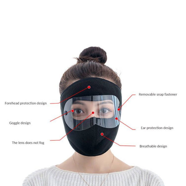 All Inclusive Ear Mask Outdoor Riding Warm Mask red