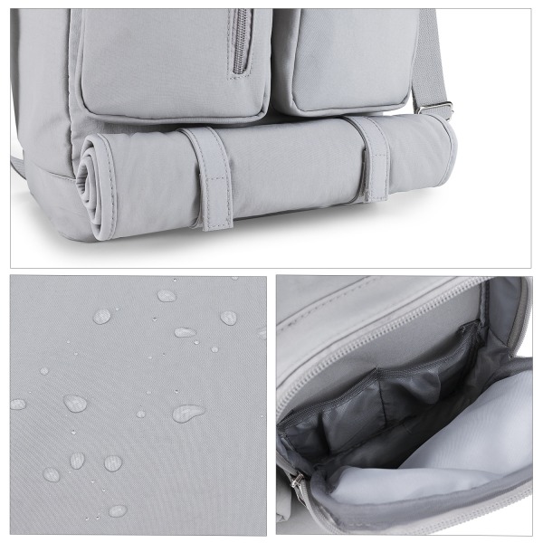 Blöjväsktote Nappy Changing Bags Multifunktionell Resa Camping Picknick Tote Bag Gray