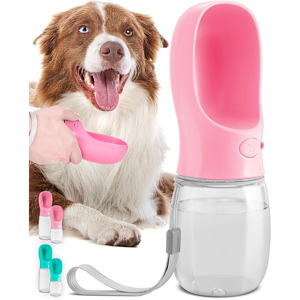 Kannable Koiran Vedenantaja Pink 350ML