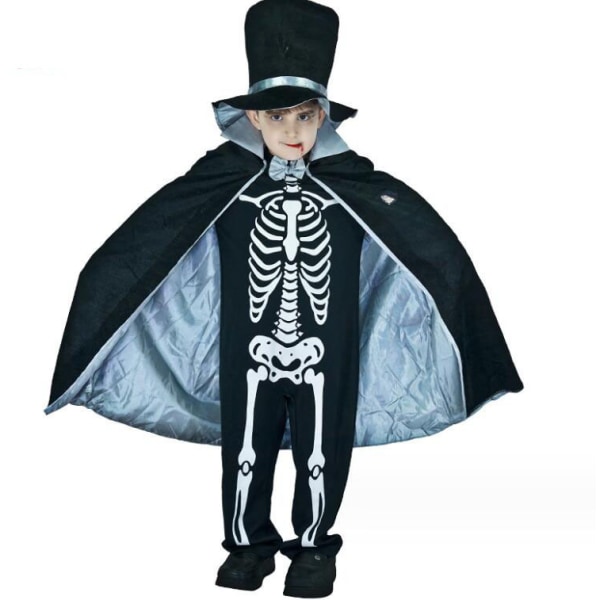 Halloween Barnkostym för Barn - Läskigt Skelett L