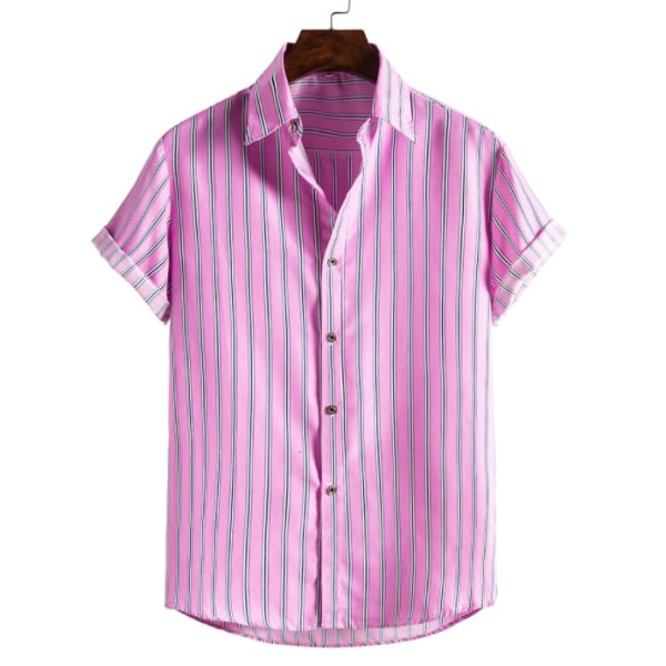 Strandskjorta Hawaii kortärmad blomskjorta män color6 xl