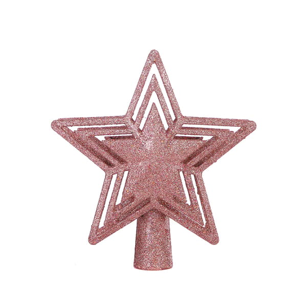 Christmas Tree Topper, Christmas Lights Tree Top pink