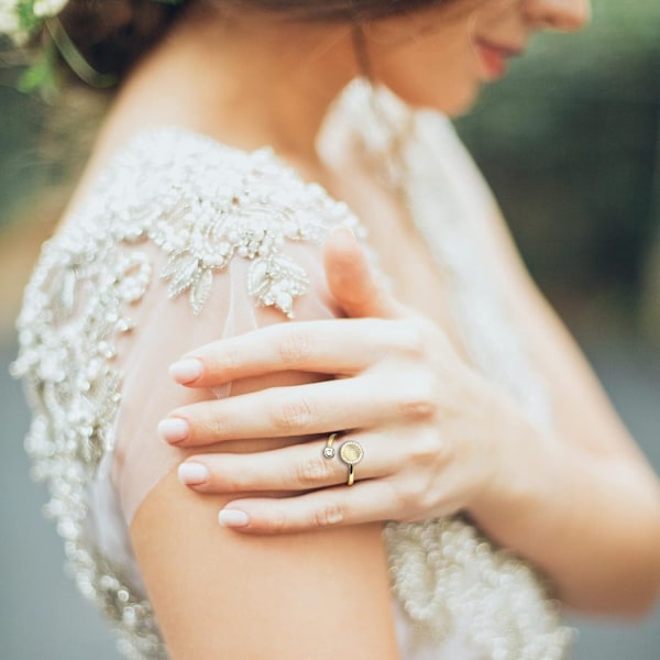 Guld Angst Ring til kvinder, Fidget Ringe til Angst for Kvinder Style3