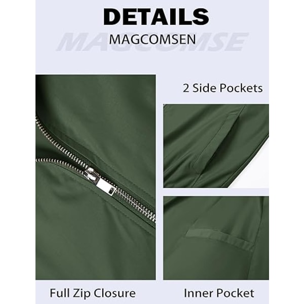 Herrejakke Casual Pilot Full Zip Jakke Green M