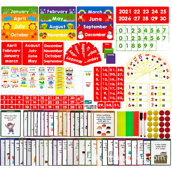 Daglig Matematik Kalender Fickdiagram, 38\" x 43\"