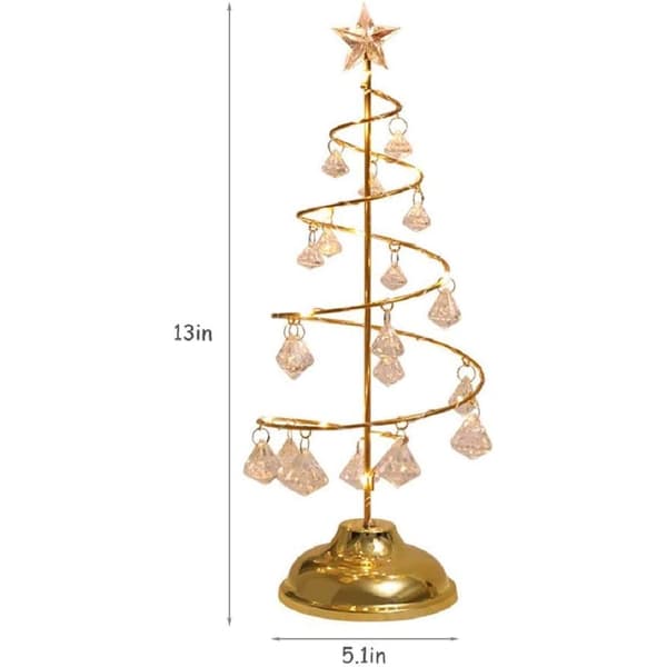 13 I julgran Kristalllampa Silver