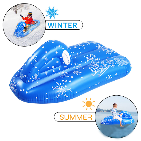 Snötub, Uppblåsbar Snösläde för Barn och Vuxna Blue