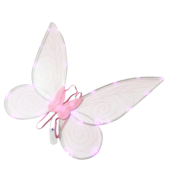 2 st Light Up Fairy Wings Set med tomteöron Blue