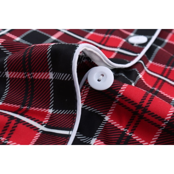 Maitosilkki Pitkähihainen Naisten Ruudullinen Paita Pyjama Zebra XL