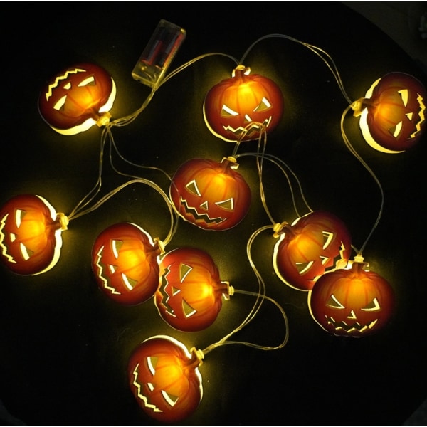 Halloween-oviin sopiva oviplakki ja tunnelmallinen yövalo, kurpitsalyhty-aiheinen seinäkoriste Pumpkin Lights