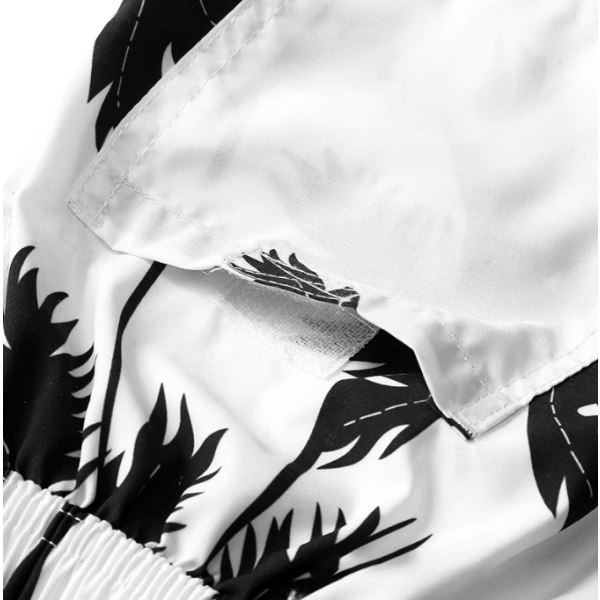 Badbyxor för pojkar Grafiskt print snabbtorkande shorts white XL