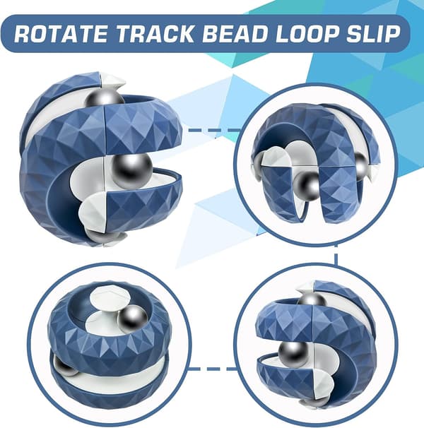 Orbit-pallolelu, Fidget Cube -palapallo pyörivä lelu Blue