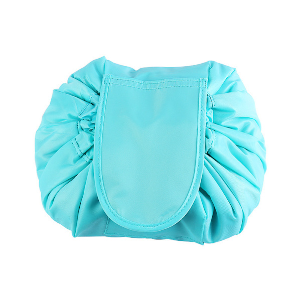 Lazy Snøretrækbar Stor Rejse Kosmetik Taske Sky Blue