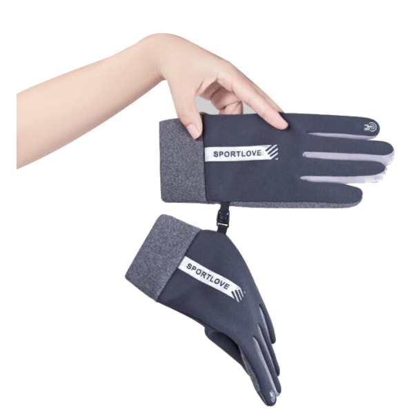 Vinterhandskar Touch Screen Handskar Varm Vattentät Vindtät black grey M