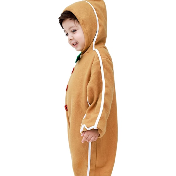 Julpepparkaksmän Kostym Barn, Pepparkaksmän Onesie Barn Jul Outfit S