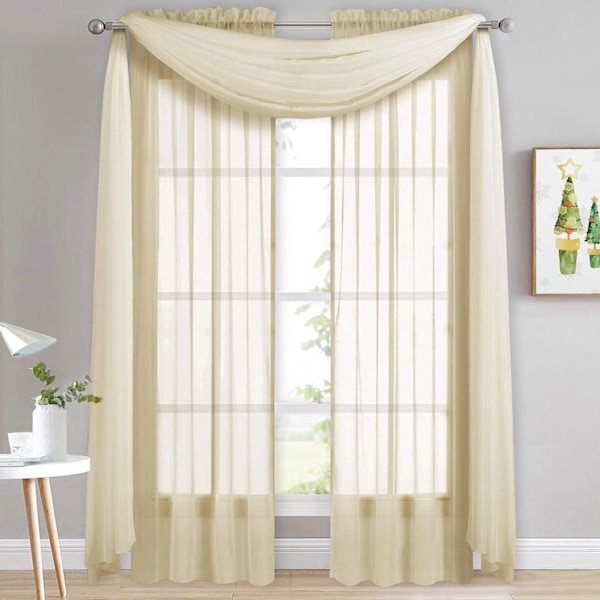Läpinäkyvät Sängyn Verhot Beige