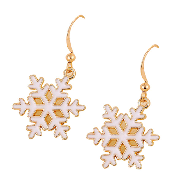 Julörhängen för kvinnor Holiday Dangle Örhängen Snowflake