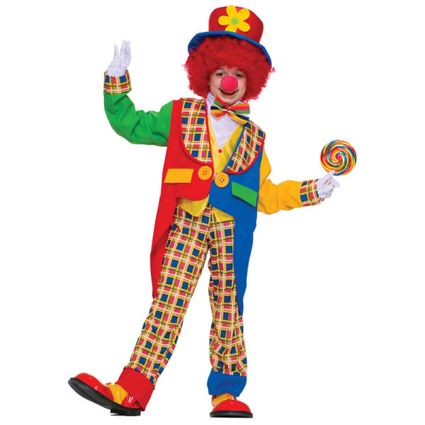 5 st Halloween Clown kostym för barn S