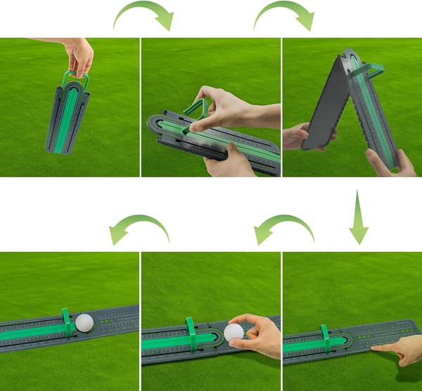 Golf Precision Distance Putting Drill, Putting Gate Practice Tool