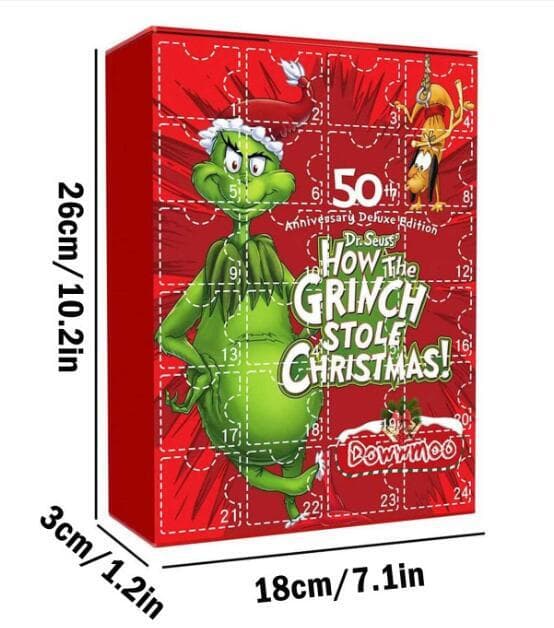 24 kpl Green Monster Countdown Blind Box Style 1