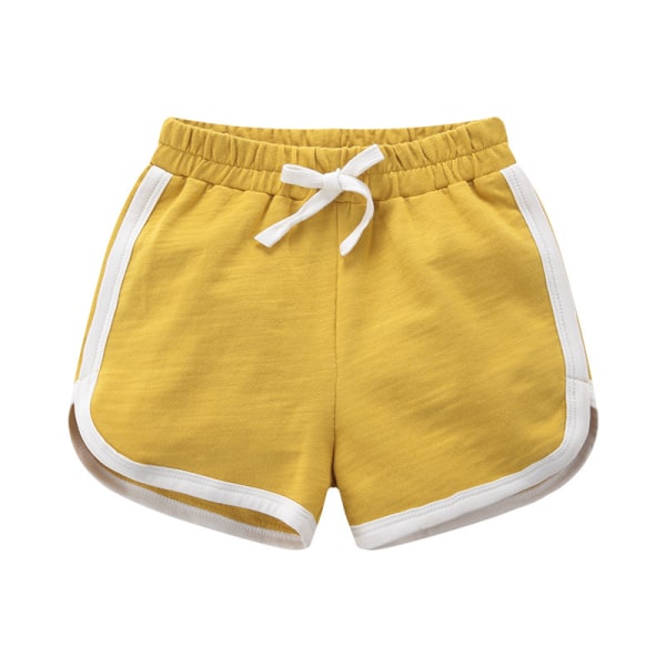 Barn Bomull Sports Shorts Sommar Yellow 90cm