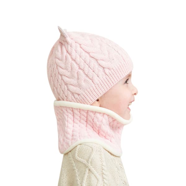 Baby vintermössa Scarf Set Grey