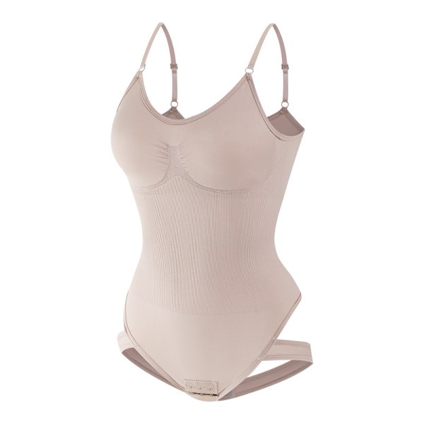 Sömnlös Formgivande Helkroppsshaper Tanga Bodysuit Khaki M