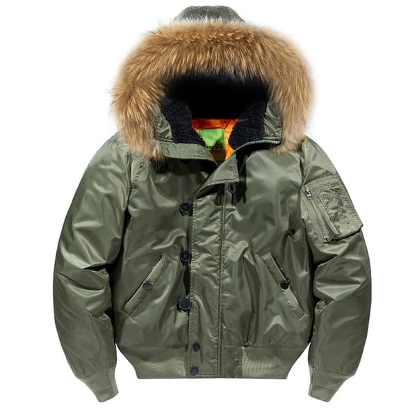 HERR Padderad Jacka för Höst och Vinter Green XL