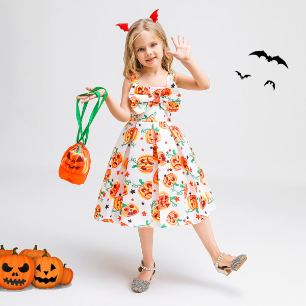 Jente Halloween Festbue Kids Prinsessekjole 120cm