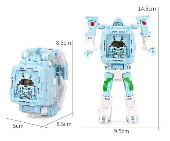 Robot Transformer Barnas Klokker Green