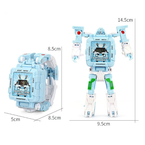 Robot Transformer Barnklocka Blue