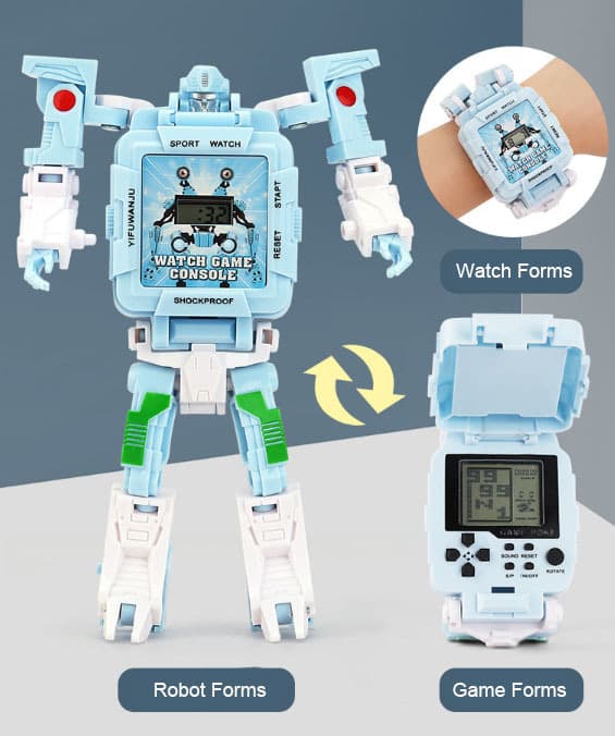 Robot Transformer Barnas Klokker Blue
