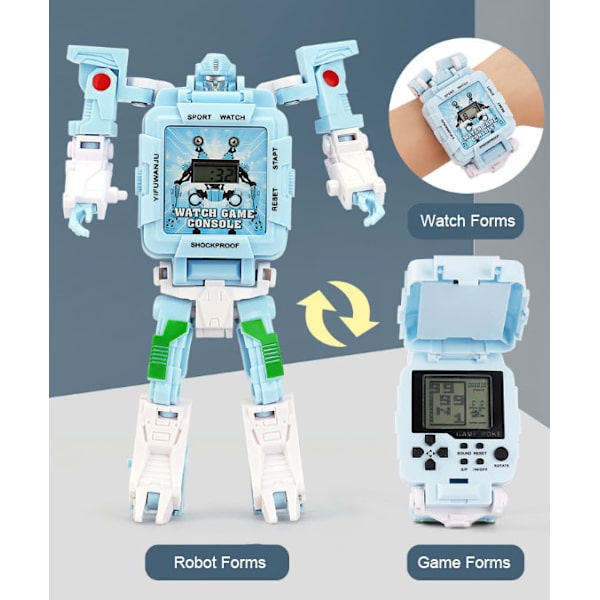 Robot Transformer Barnklocka Blue