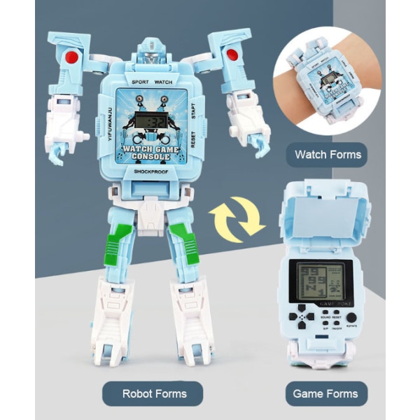 Robot Transformer Barnklocka Green