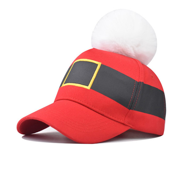 Santa Baseball Caps Unisex Julehatt Vintage Julebaseball Caps med Pompom