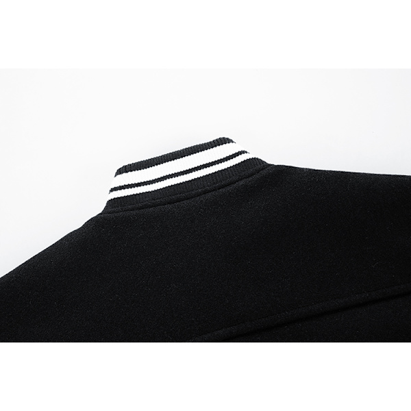 Herrar Casual Slim Fit Bomullsjacka med Bokstäver Yellow XL